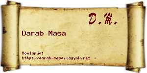 Darab Masa névjegykártya